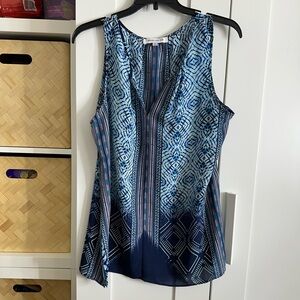 Rose and Olive Sleeveless Top